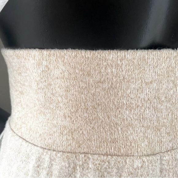 Zella Lotus Lounge Flare Leg Pants Beige Oatmeal Heather Sz XL - Picture 7 of 15